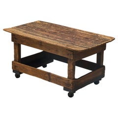 Primitive Industrial Table, France, 19th Century