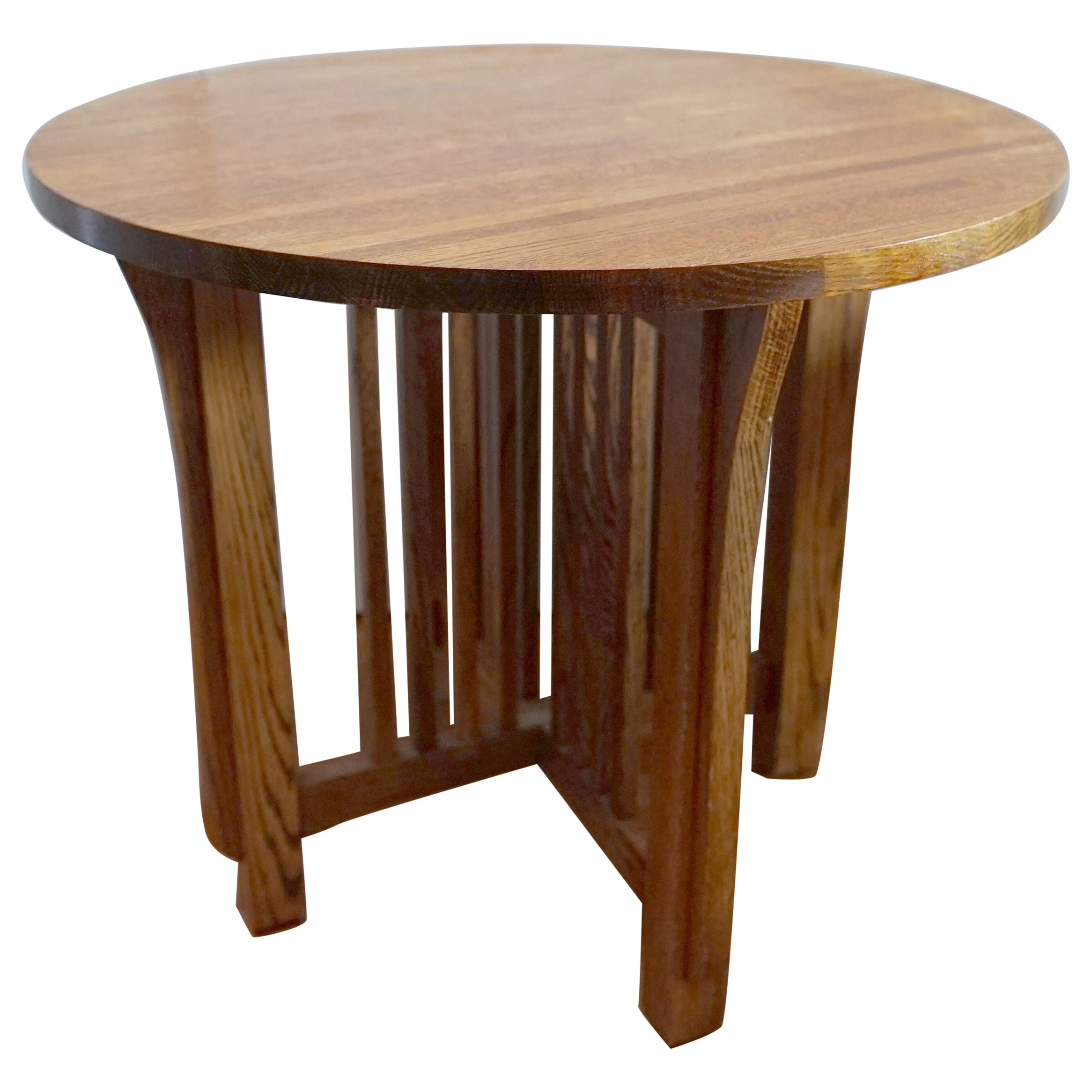 Mission OAK Arts and Crafts Runder Tisch