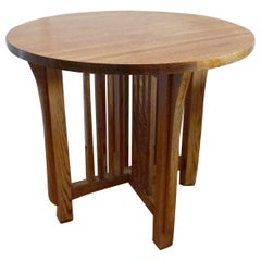 Mission OAK Arts and Crafts Runder Tisch
