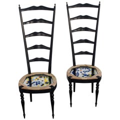 Tall Mosaiced Chairs by Hillsideout