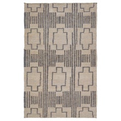 Modern Dhurrie Natural Jute Rug Handmade In Gray