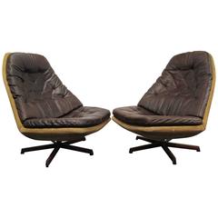 Pair of Easy Chairs, Madsen Et Schobel, Model MS 68