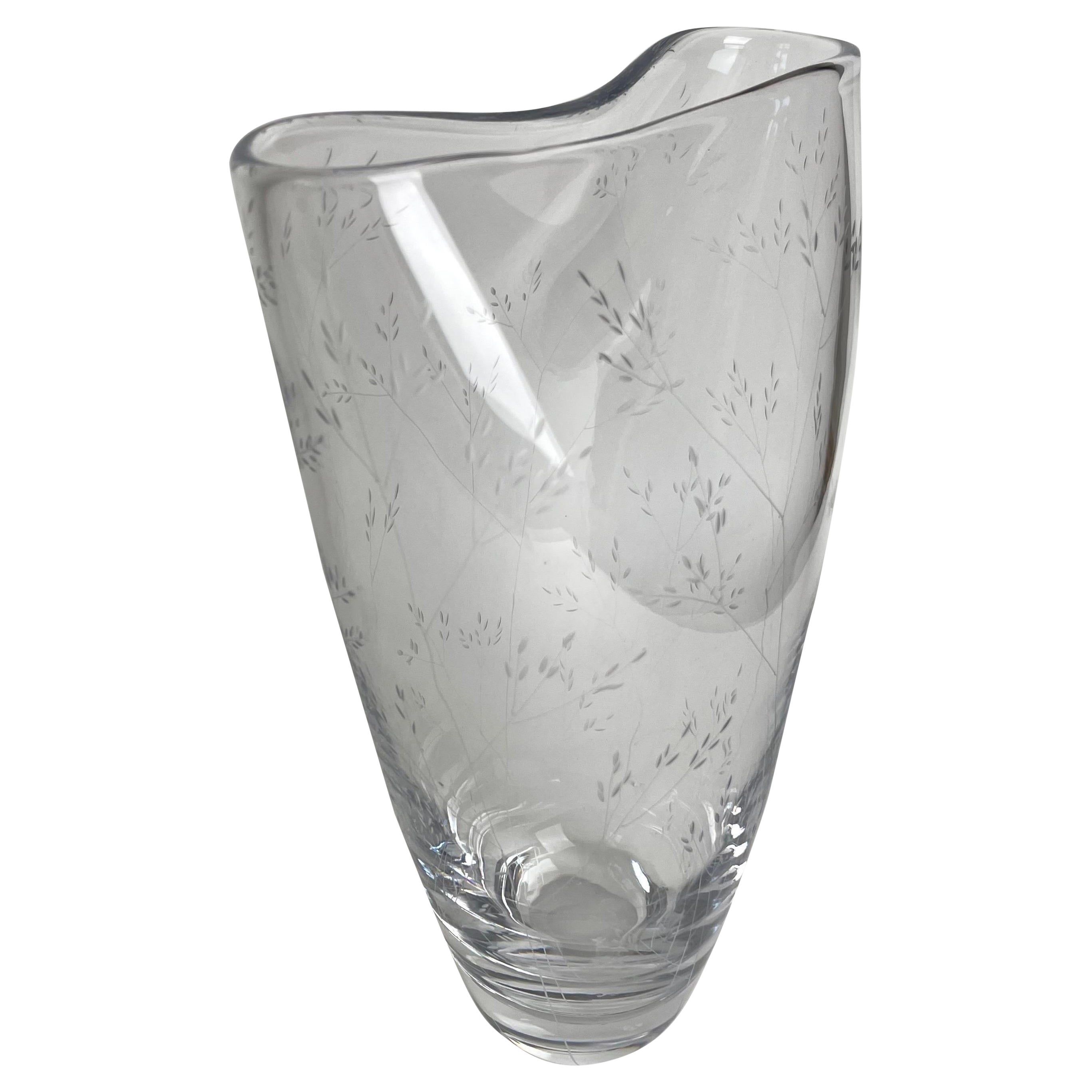 Swedish Mid-Century Glass Vase "Grass", Vicke Lindstrand Kosta