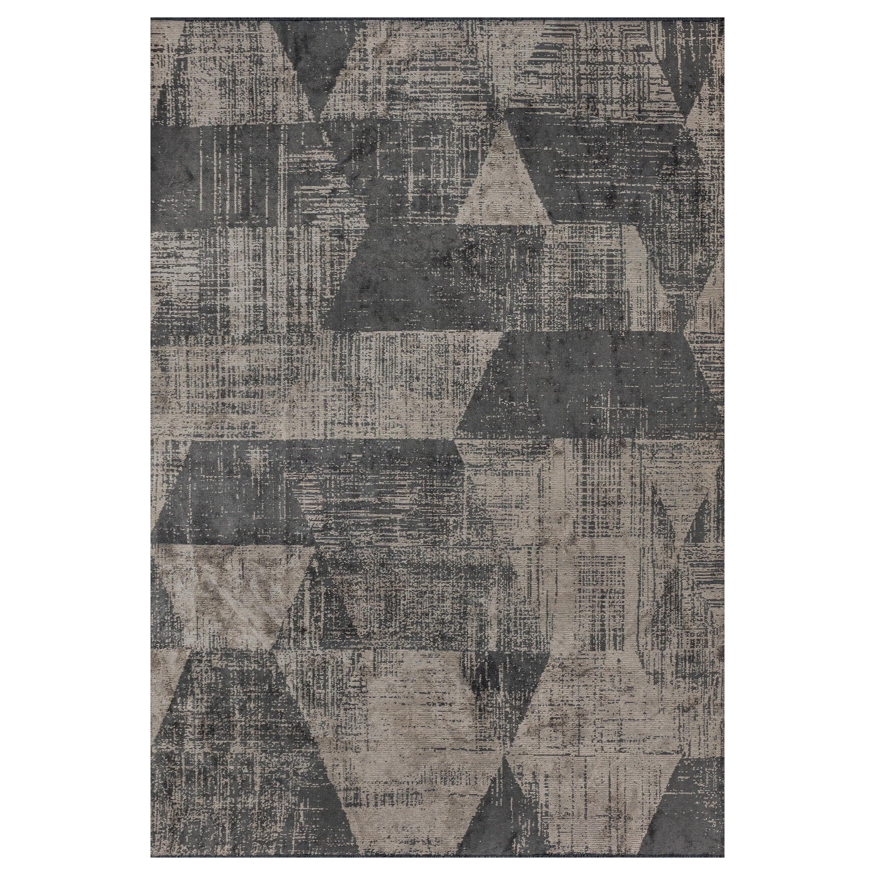 En vente :  (Gris) Tapis de luxe abstrait moderne