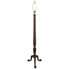 CIRCA 1810 - Montant de lit George III transformé en lampadaire