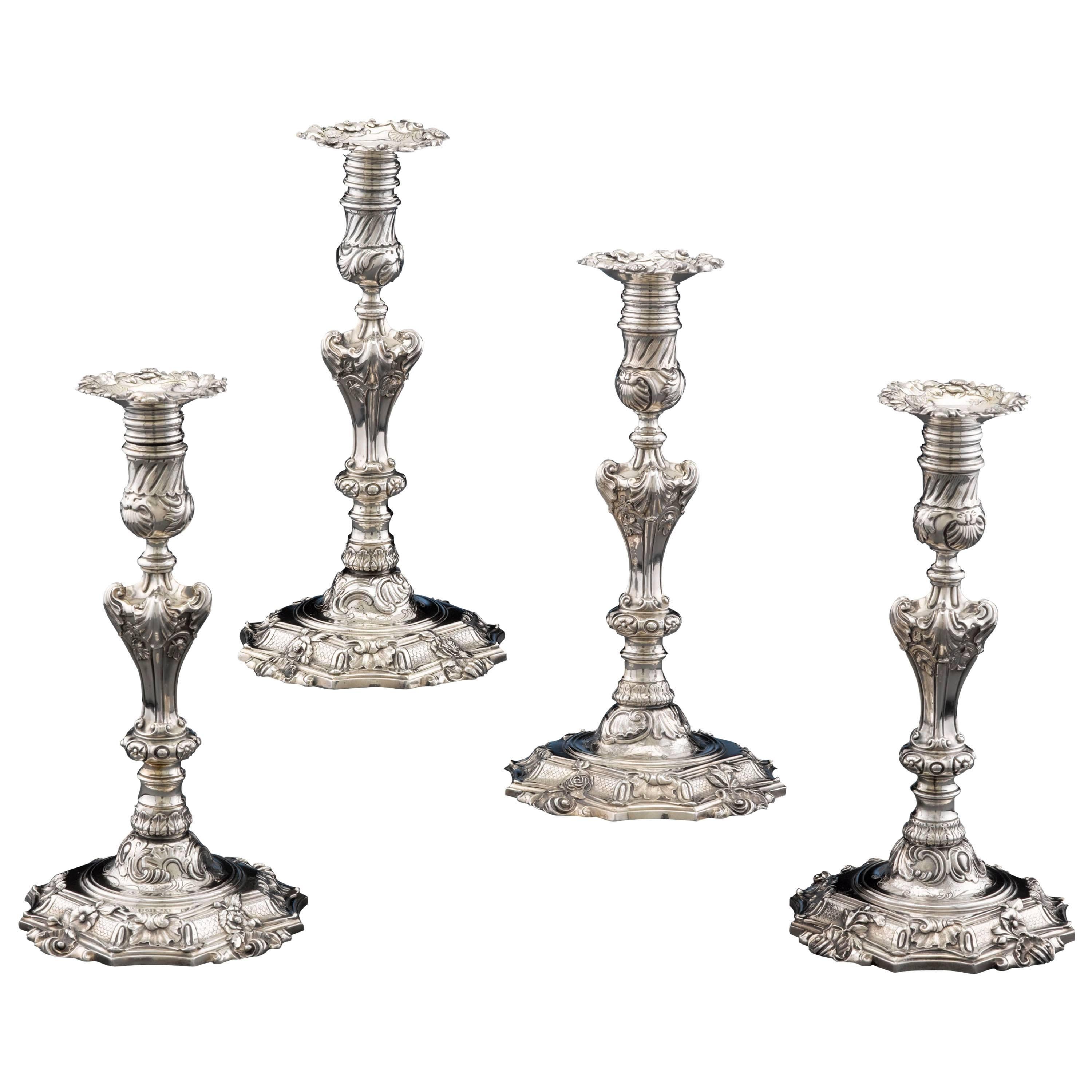 Silver Candlesticks by Paul de Lamerie