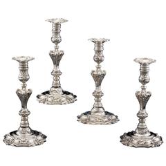 Silver Candlesticks by Paul de Lamerie 1