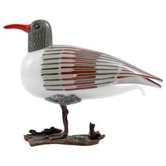 Toni Zuccheri Gabbiano Bird Figurine, Venini & Co