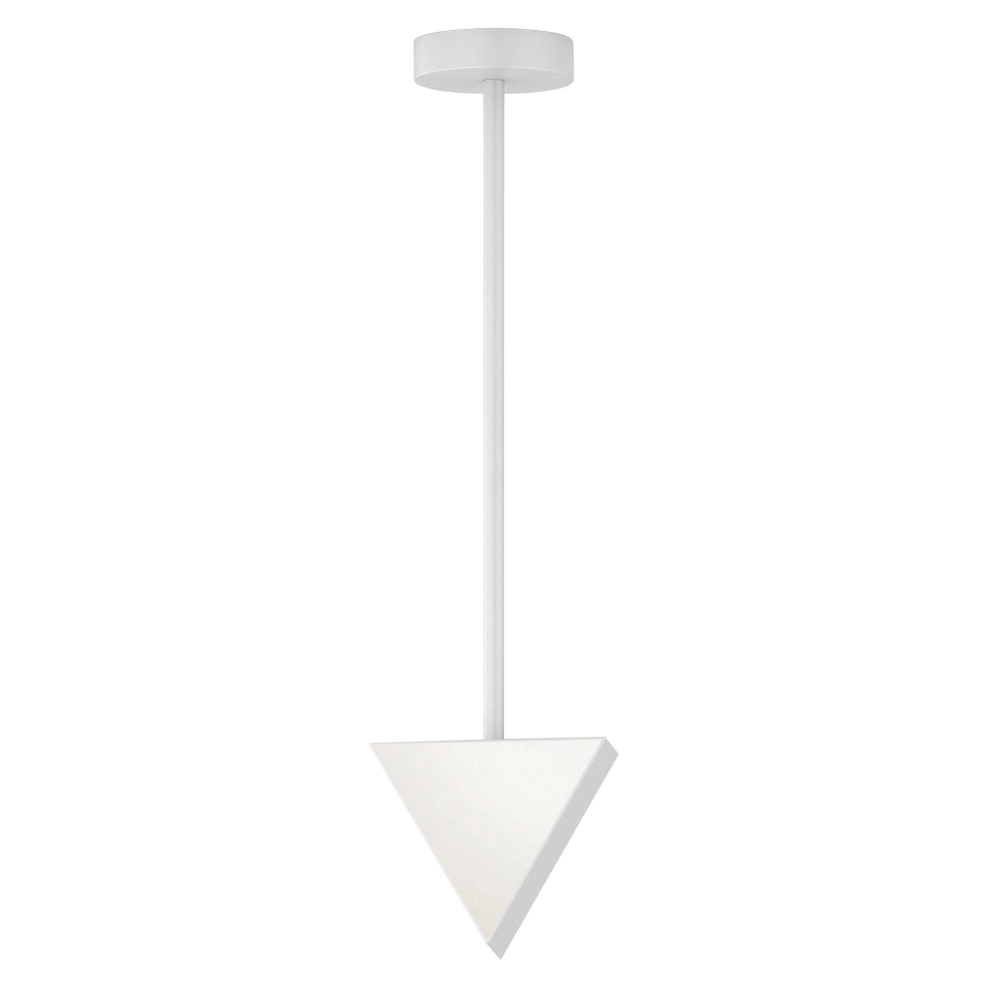 Lampada a sospensione Triangle Box Nickel di Atelier Ati