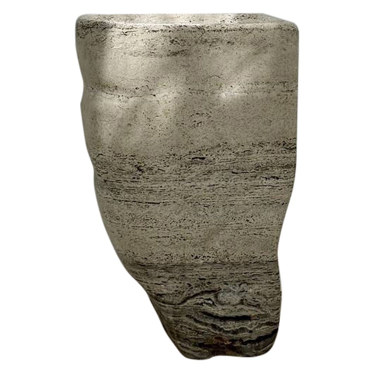 El lavabo Serenità de Travertino Argentato por L'atelier Arman Safavi
