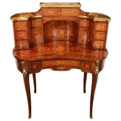French Louis XV Style Writing Desk, 19th Century