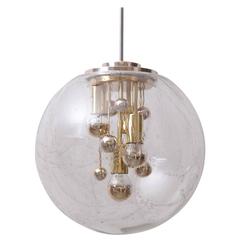 Huge Sputnik Bubble Glass Pendant Lamp by Doria