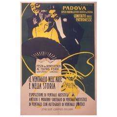Italian "Stile Liberty" Opera Benefit Poster by Marcello Dudovich, circa 1900 2