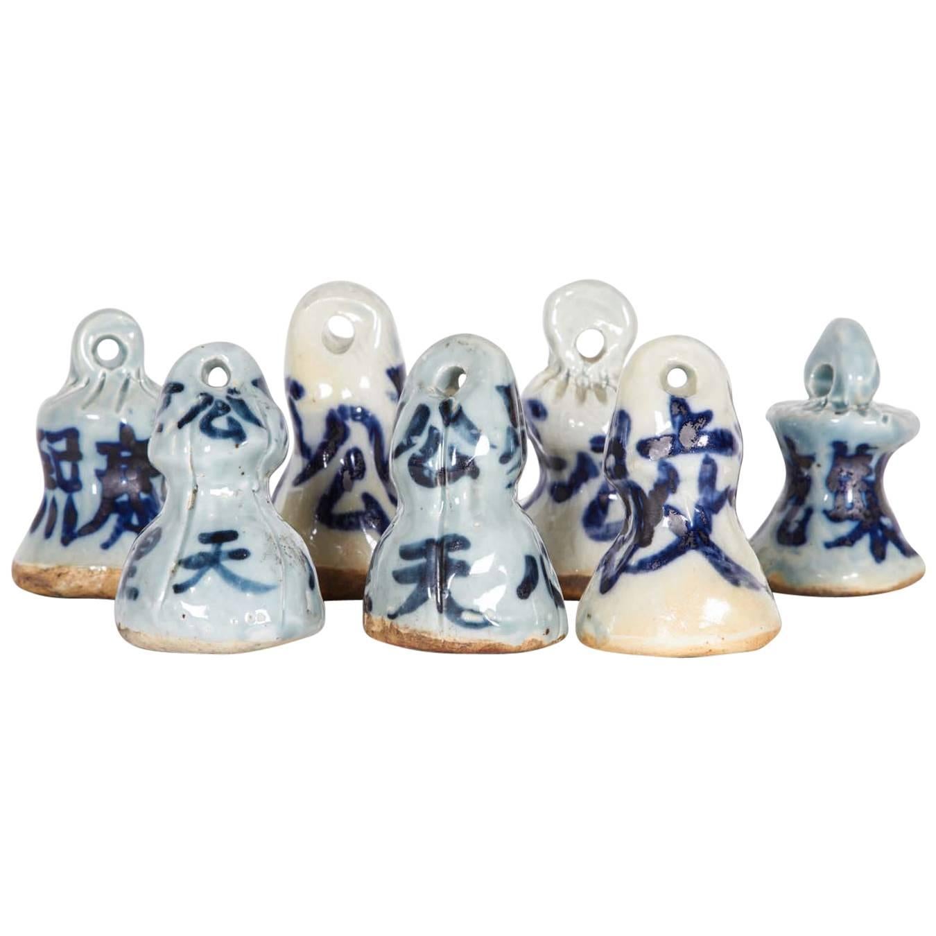 Early 20th Century Chinese Porcelain Weight Measures