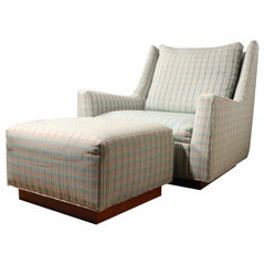 Harvey Probber Lounge Chair and Ottoman c. 1970's