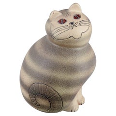 Lisa Larson para Gustavsberg, Suecia. Gato grande y raro "Mia Maxi" de cerámica.