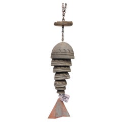 Vintage Paolo Soleri Arconsanti Clay "Fishtail" Windbell