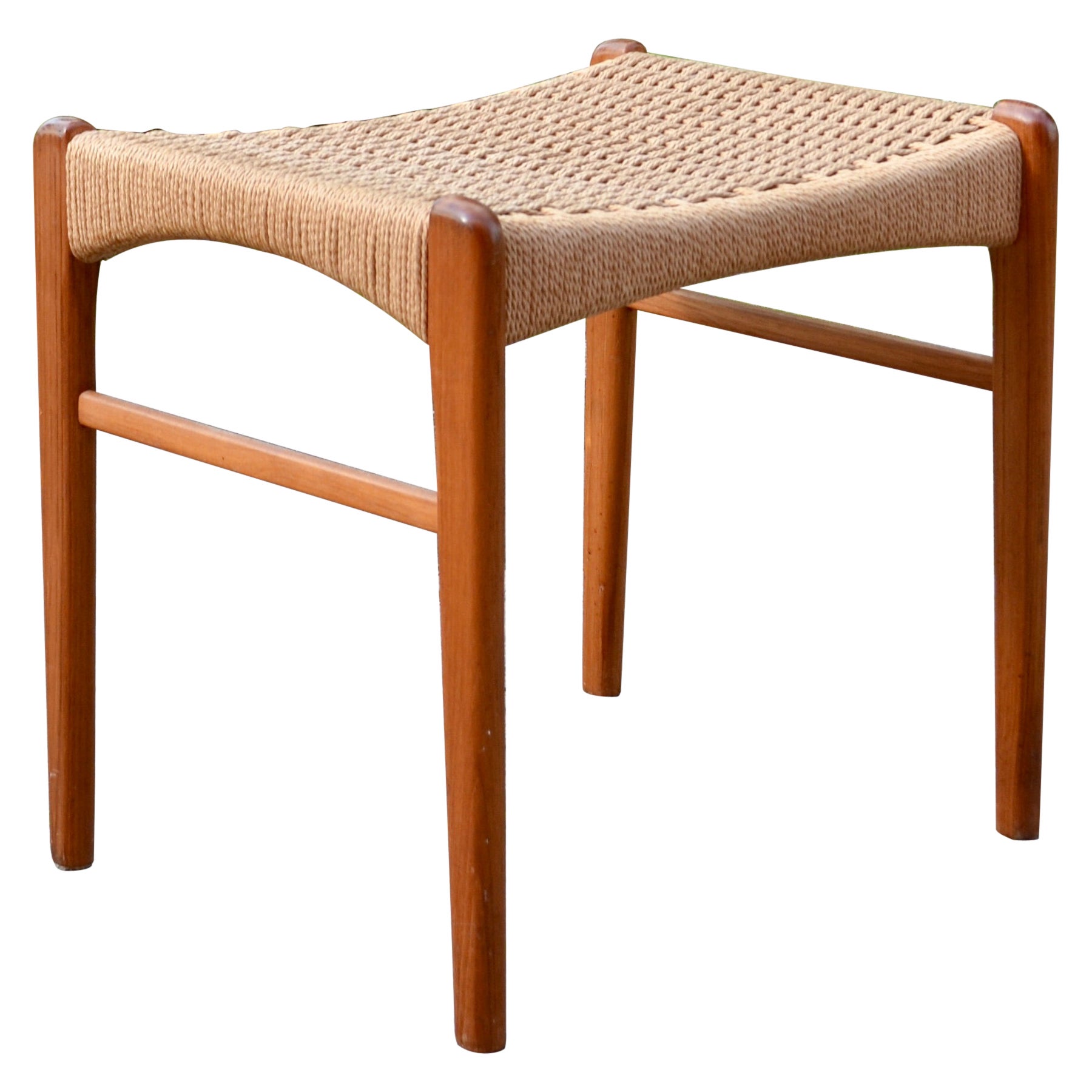 Peder Kristensen Model GS60 for Glyngore Danish Teak Stool Footstool