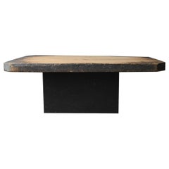 Table de canapé japonaise ancienne en bois/fin du 19e siècle/Table basse wabi-sabi