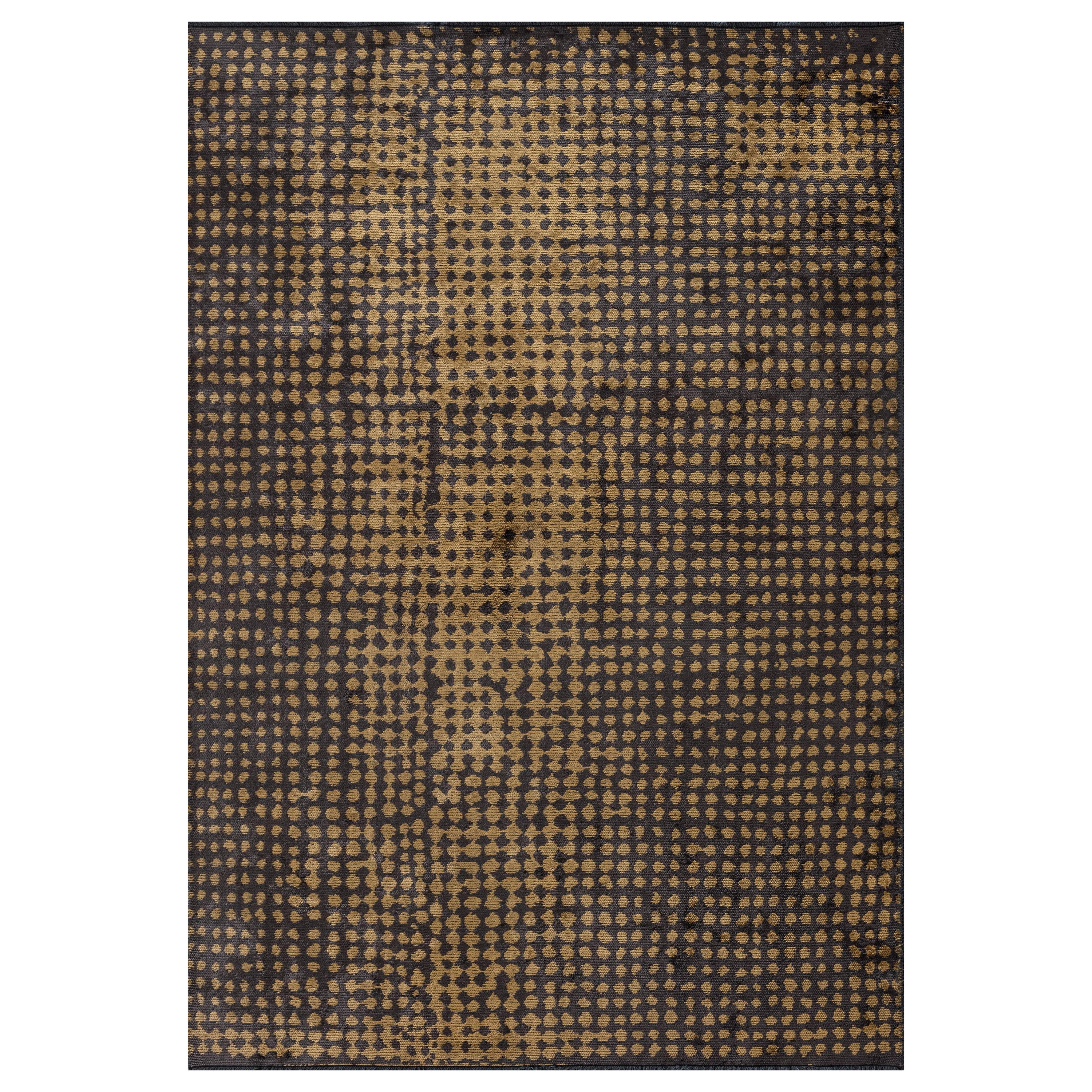 Modern  Polka Dots Luxury Hand-Finished Area Rug