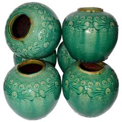 Antique Green Glazed Chinese Ginger Jar
