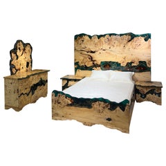 Camera da letto epossidica di lusso personalizzata in Wood Nature