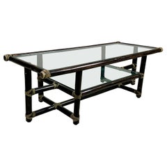 Bamboo coffee table by Lyda Levi for McGuire, 1960s
