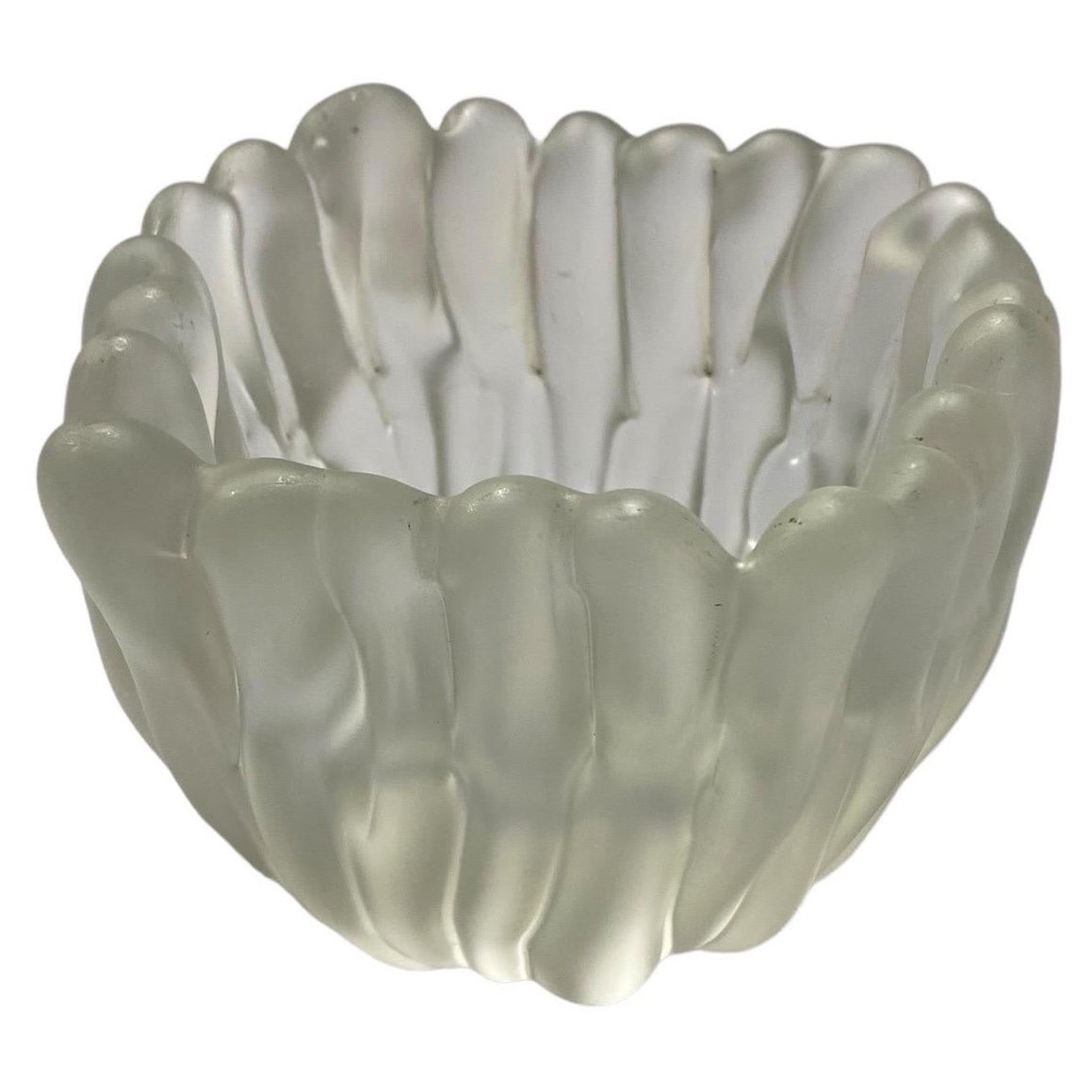 Tapio Wirkkala Jarrón de vidrio artístico aterciopelado "Jäkälä" modelo 3516, Iittala años 50 Finlandia