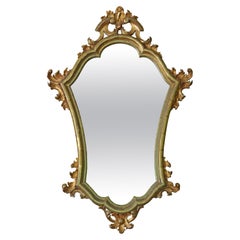 Antique C1900 Gilt Wood Overmantle Wall Mirror - Calidad