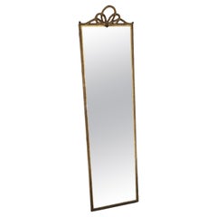 Antique Mirror del C1900, grande specchio da parete a tutta altezza dorato - Qualità