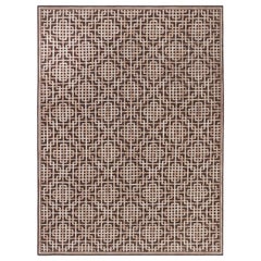 Modern Pavilion Geometric Design Handmade Wool Rug by Dorie Leslie Blau
