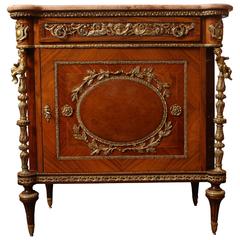 Neoclassical Marble-Topped Cabinet