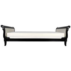 French Ebonized Empire Daybed