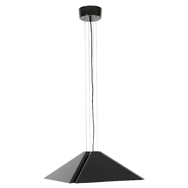 Ciondolo da soffitto in metallo smaltato nero in stile Rodney Kinsman in vendita