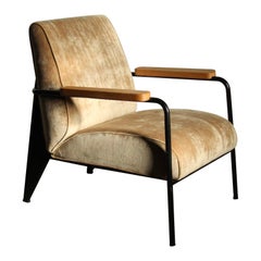 Chaise longue "Fauteuil de Salon" Jean Prouve pour Vitra, années 2010