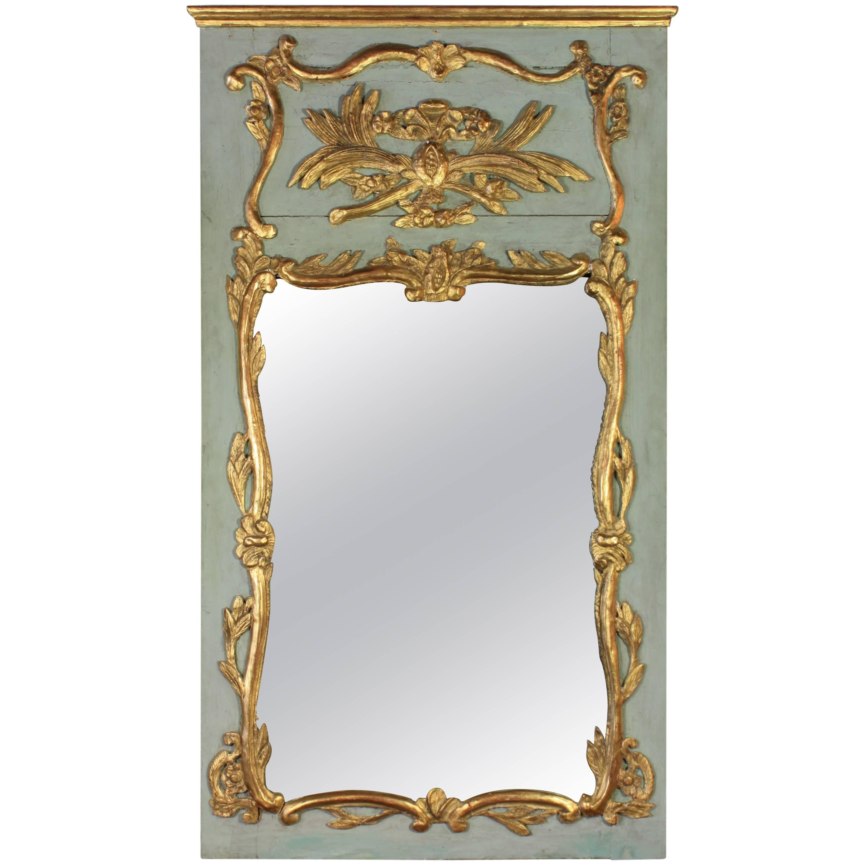 French Louis XV Period Trumeau Mirror