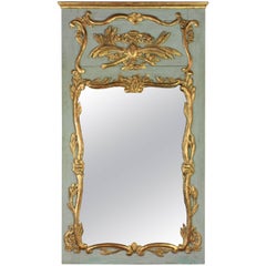 Antique French Louis XV Period Trumeau Mirror