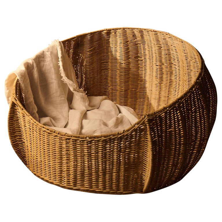 J'Jute Rattan Pet Basket, New