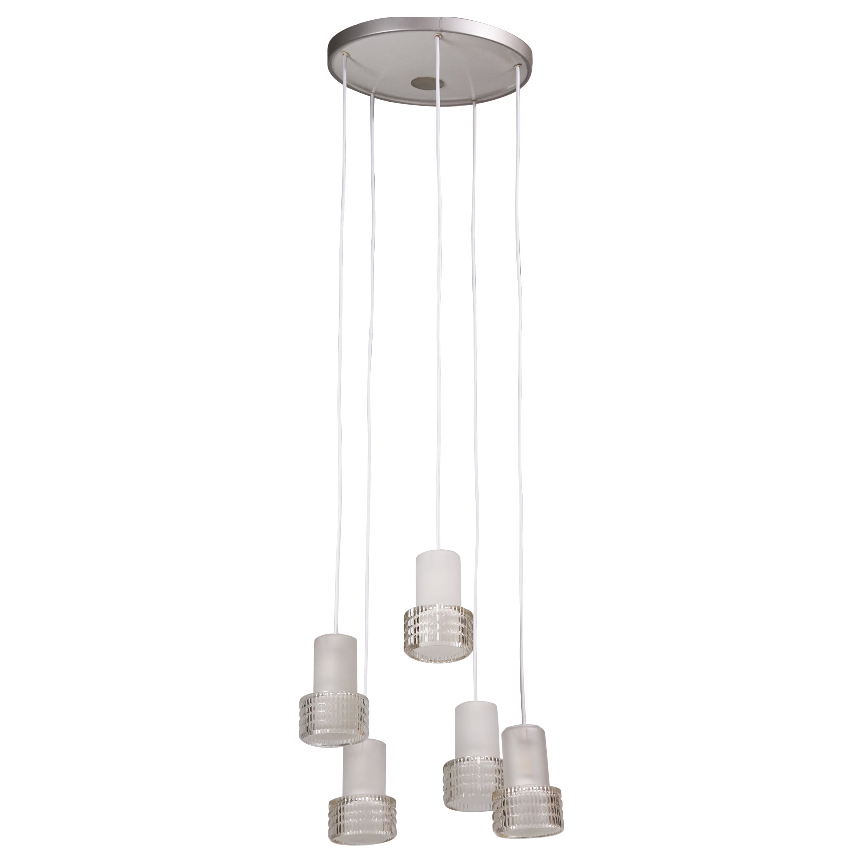 Five Arm Pendant Model 61-121 /5, Lisa Johansson-Pape, Orno Oy, 1960s
