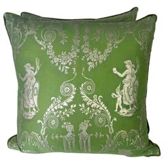 Pareja de cojines Boucher estampados Fortuny