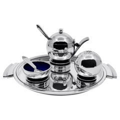 Georg Jensen Sterling Silver Pyramid Cruet Set 632