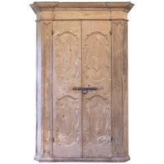 18th Century Italian Painted Pine Cabinet or Cupboard 10