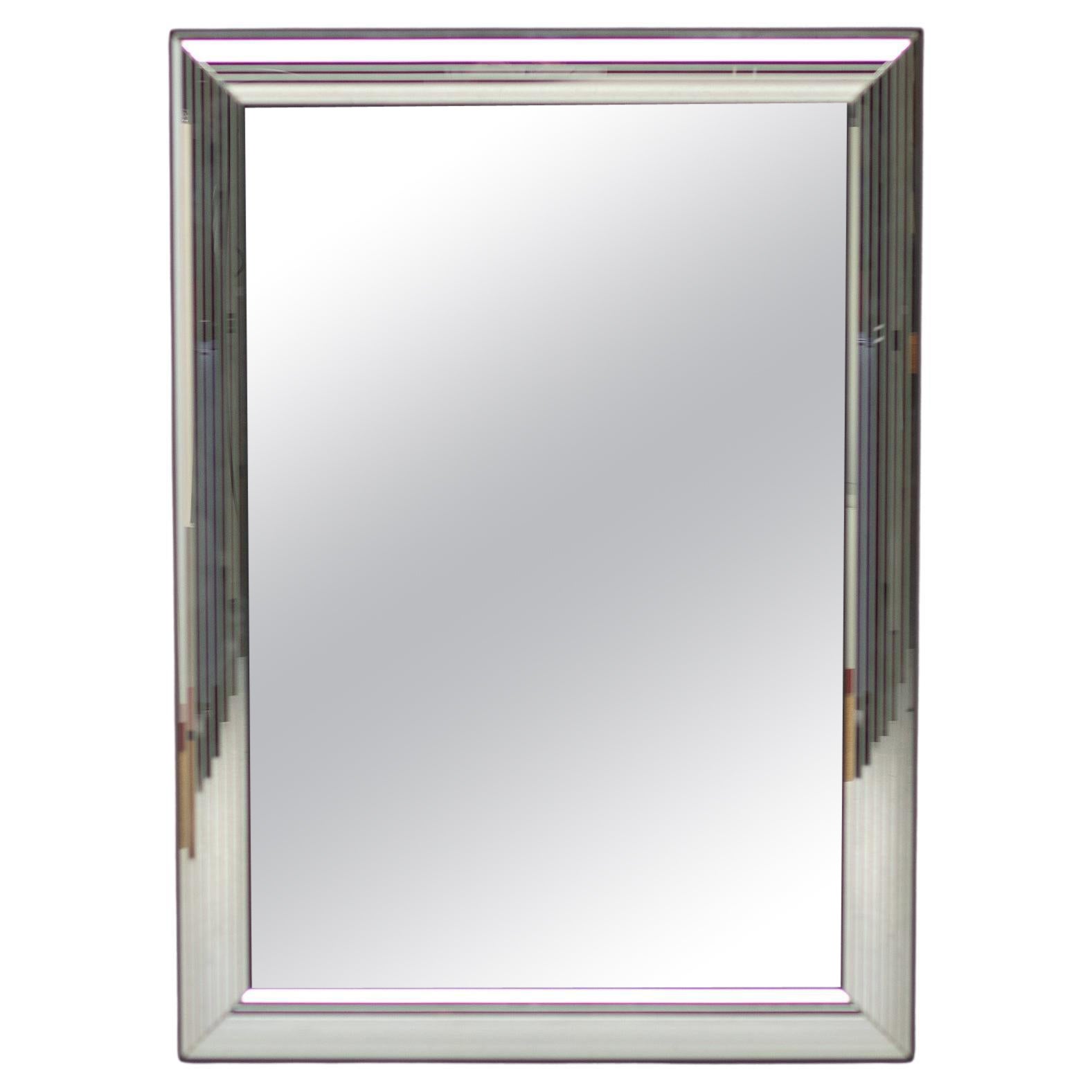 Miroir mural belge en verre multifacettes en vente