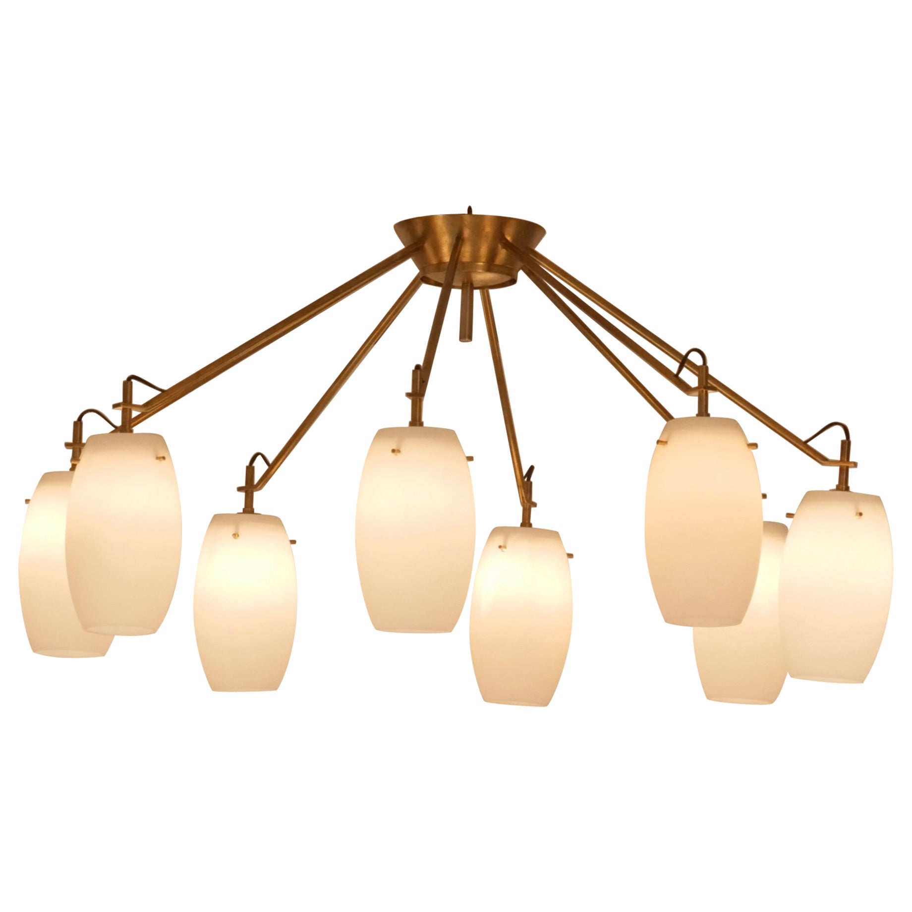 Rare Stilnovo chandelier