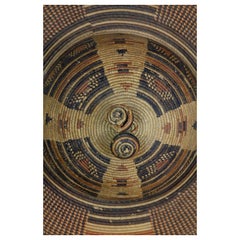 Sombrero de ala ancha de fibra tejida, región de Kasaï, RDC