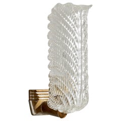 EP Milano, Wall Light, Brass, Metal, Glass, Italy, 1940s