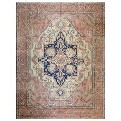 Antique Persian Serapi Carpet, Mid-19th Century