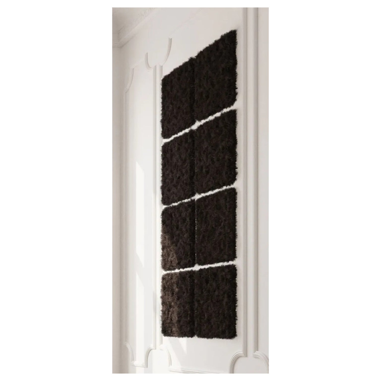 Set Of 8 Iceland Sheepskin Wall Panels by Cuero Design