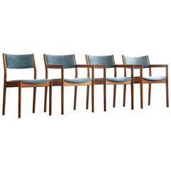 Set of Four Mid-Century Modern Teak Chairs