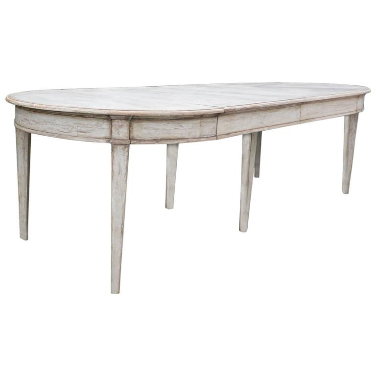 19th Century Swedish Gustavian Dining Table Wood at 1stDibs
